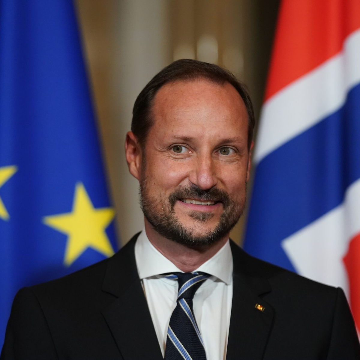 Der norwegische Kronprinz Haakon ist zu Besuch in Deutschland. - Foto: Marcus Brandt/dpa