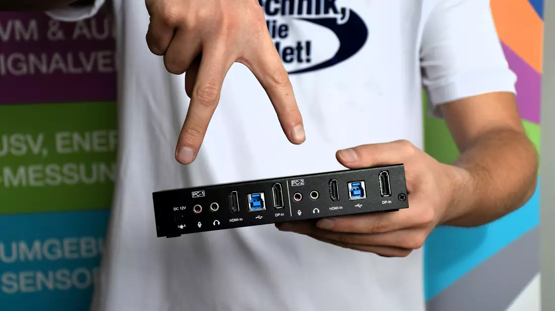 UHD 4K KVM-Umschalter für zwei Rechner - Bild: BellEquip GmbH über pressetext.de