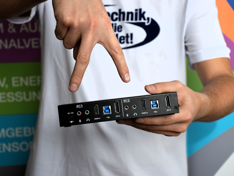 UHD 4K KVM-Umschalter für zwei Rechner - Foto: BellEquip GmbH über pressetext.de