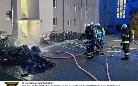 FW-M: Kellerabteil brennt aus (Schwabing) - Foto: presseportal.de