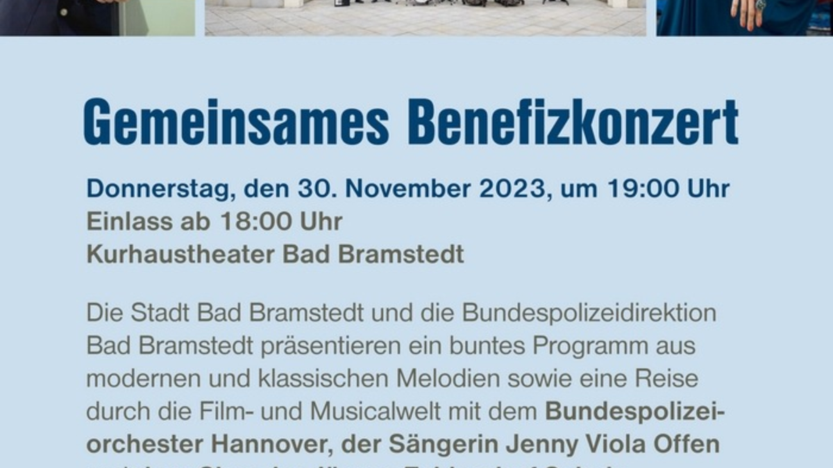 BPOLD-BBS: Gemeinsames Benefizkonzert der Stadt Bad Bramstedt und der Bundespolizei - Foto: presseportal.de