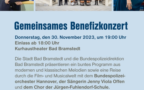 BPOLD-BBS: Gemeinsames Benefizkonzert der Stadt Bad Bramstedt und der Bundespolizei - Foto: presseportal.de