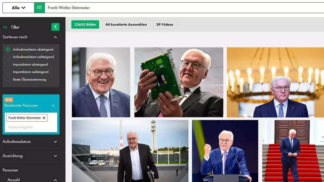 picture alliance - verbesserte Bildsuche dank künstlicher Intelligenz - Bild: presseportal.de
