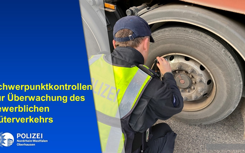 POL-OB: Polizei kontrolliert gewerblichen Güterverkehr auf der Konrad-Adenauer-Allee - Foto: presseportal.de