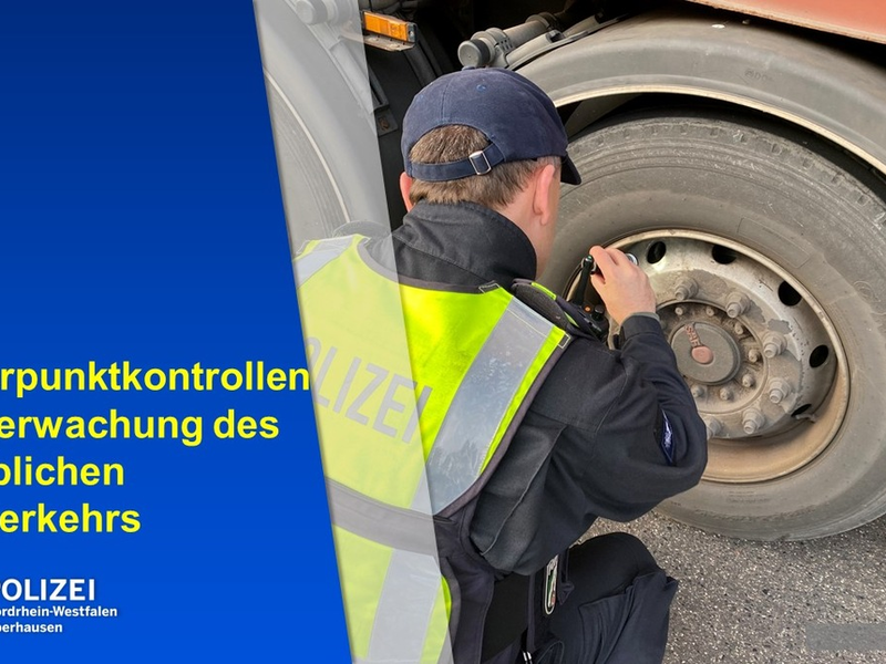 POL-OB: Polizei kontrolliert gewerblichen Güterverkehr auf der Konrad-Adenauer-Allee - Foto: presseportal.de