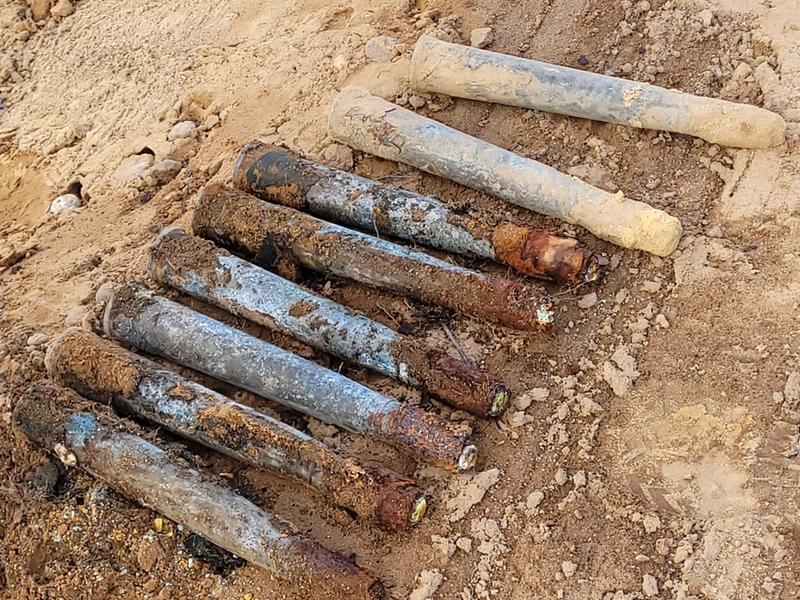 POL-NI: Auffinden von neun Sprenggranaten aus dem zweiten Weltkrieg in Liebenau - Foto: presseportal.de