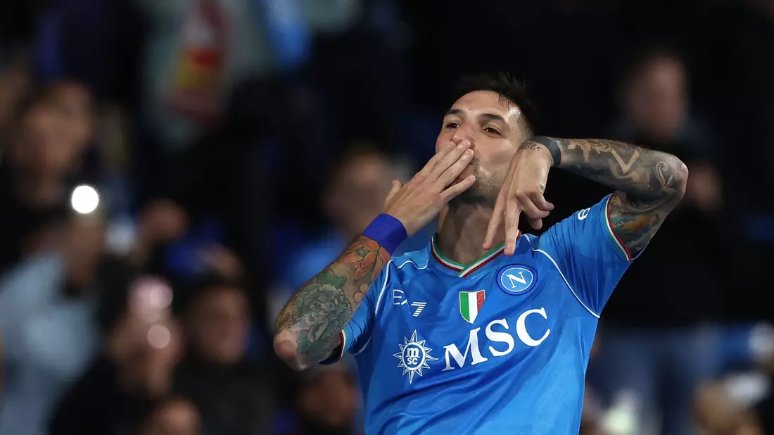Matteo Politano sorgte für die Führung der Gastgeber. - Bild: Alessandro Garofalo/LaPresse via ZUMA Press/dpa