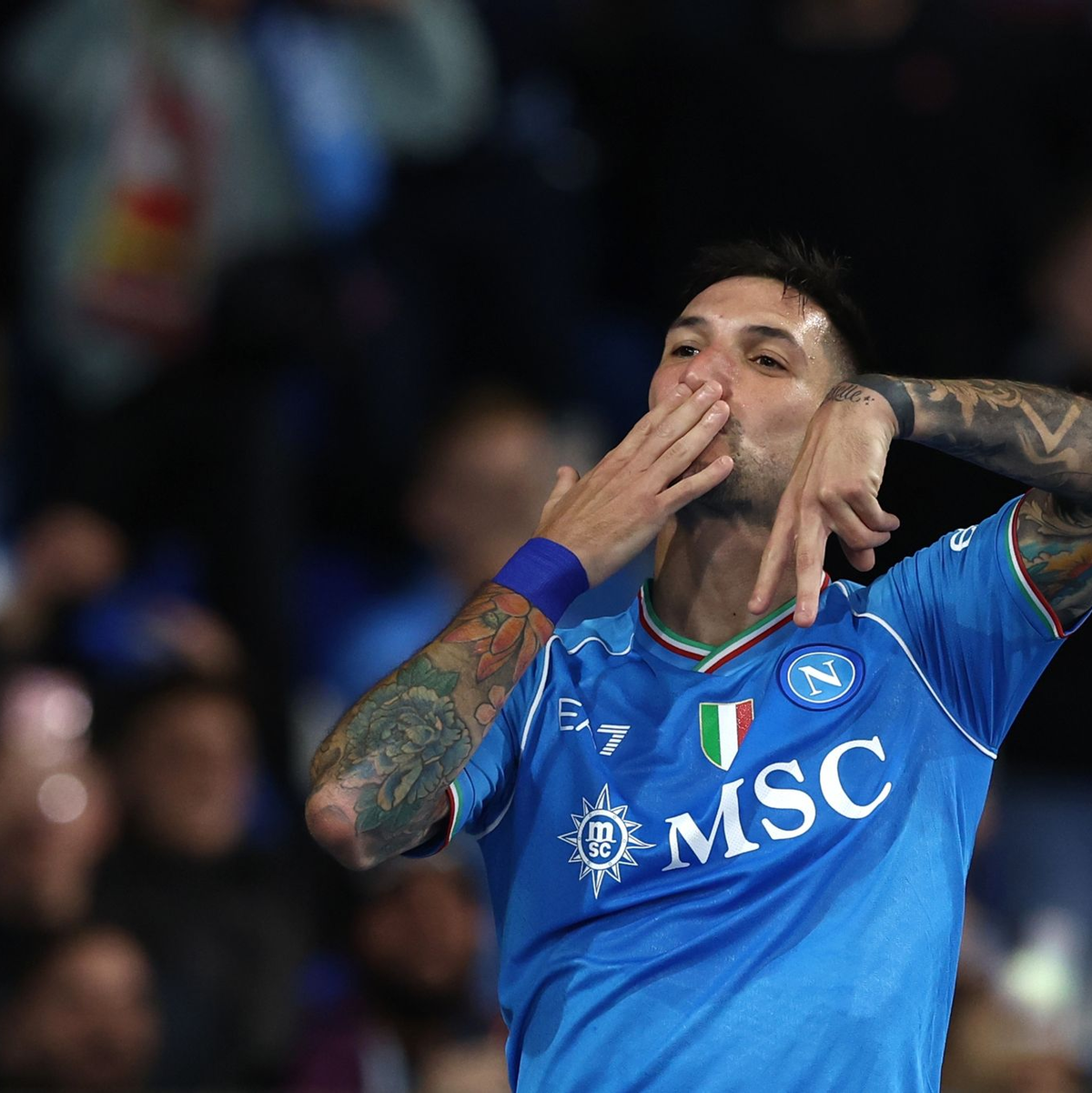 Matteo Politano sorgte für die Führung der Gastgeber. - Foto: Alessandro Garofalo/LaPresse via ZUMA Press/dpa