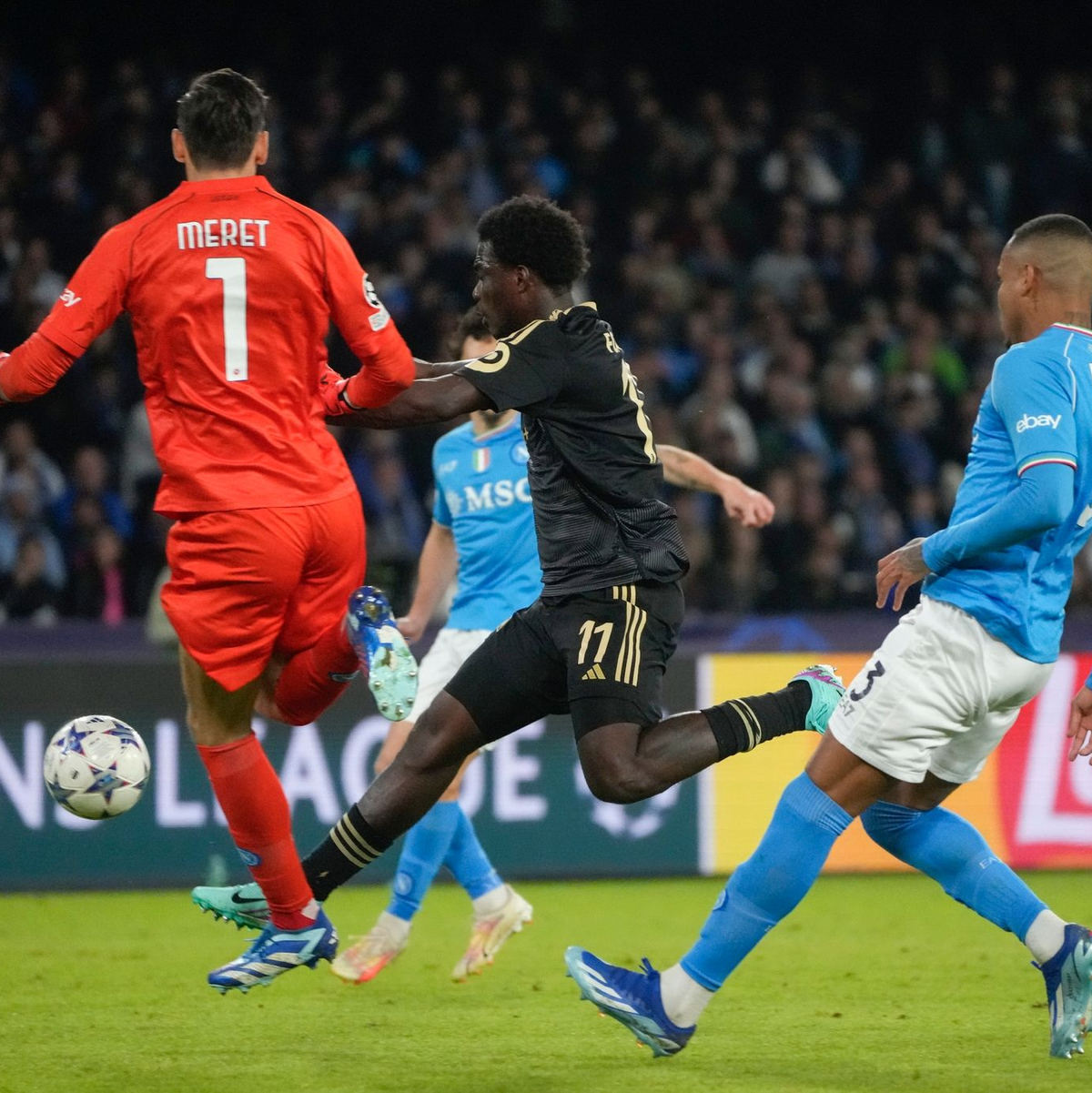 David Datro Fofana (M) sorgte für den Berliner Ausgleich. - Foto: Gregorio Borgia/AP/dpa