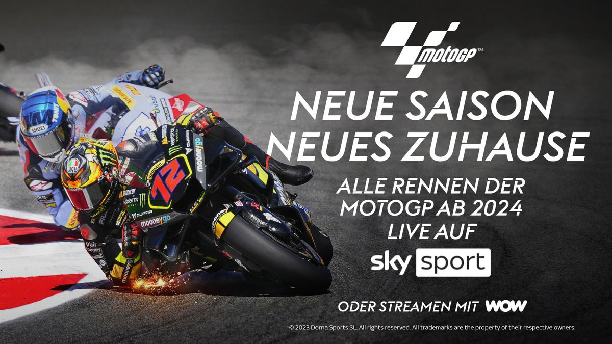Die Heimat des Motorsports auch auf zwei Rädern: Sky Sport sichert sich langfristig die Live-Übertragungsrechte an der MotoGP(TM) - Foto: presseportal.de