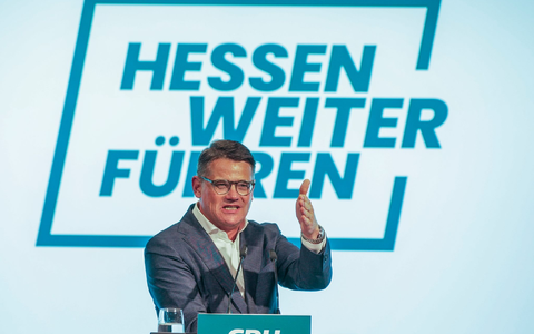 Ministerpräsident Boris Rhein. - Foto: Andreas Arnold/dpa