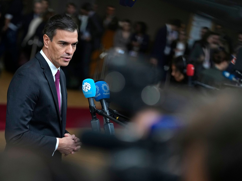 Der geschäftsführende spanische Ministerpräsident Pedro Sánchez. - Foto: Virginia Mayo/AP/dpa