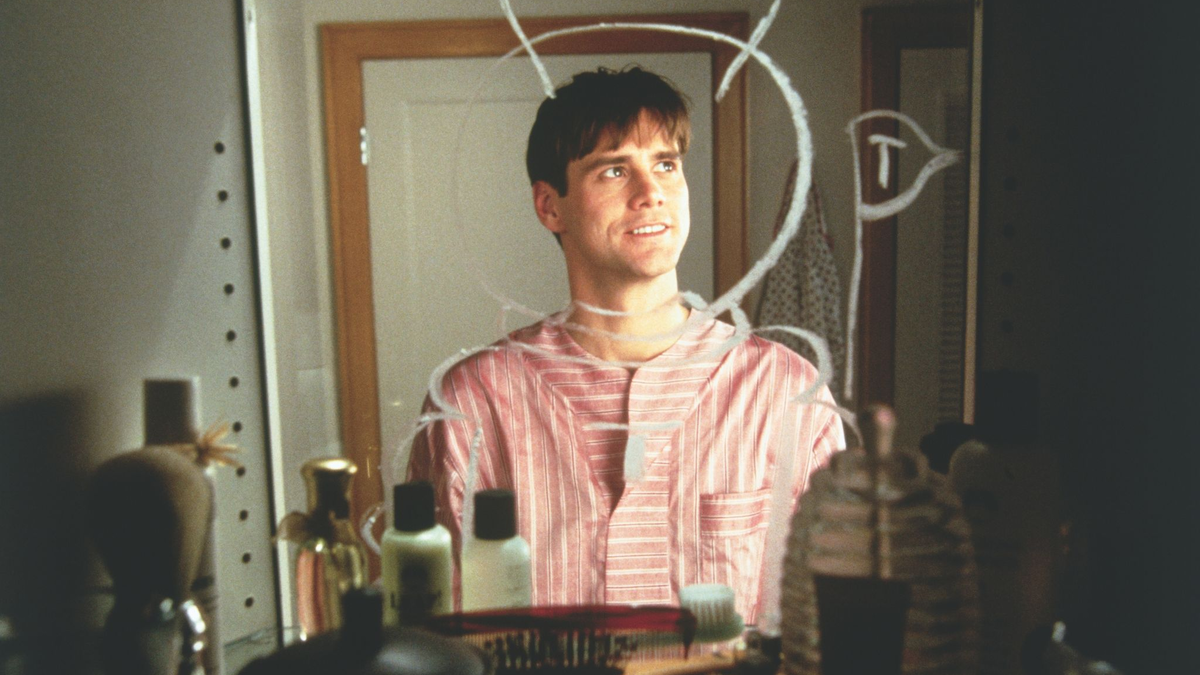 Truman Burbank - dargestellt von Jim Carrey - wird rund um die Uhr für eine Realityshow von Kameras beobachtet. - Foto: Paramount Pictures/ZDF/dpa