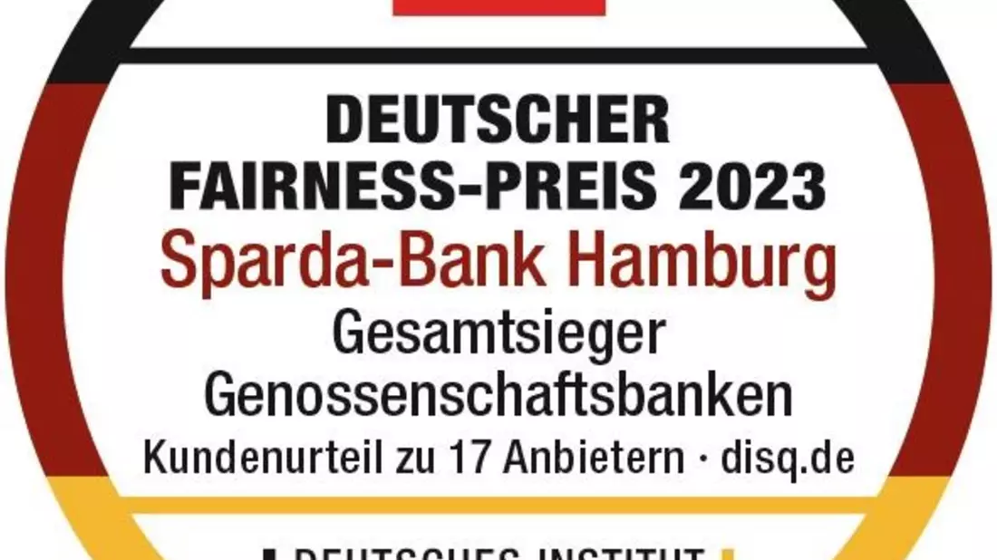 Sparda-Bank Hamburg eG erhält Deutschen Fairness-Preis 2023 - Bild: presseportal.de