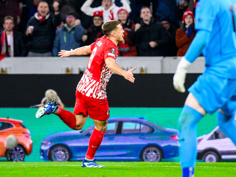 Maximilian Eggestein sorgte beim Freiburger Sieg gegen Topola für das zweite Tor. - Foto: Tom Weller/dpa