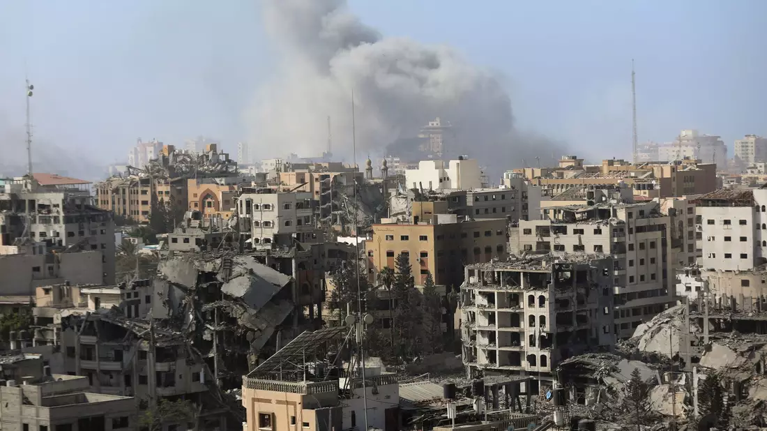 Ministerpräsident Netanjahu sagt, Israel wolle nicht versuchen, den Gazastreifen zu erobern, zu regieren oder zu besetzen. «Aber wir wollen ihm und uns eine bessere Zukunft im gesamten Nahen Osten geben. Und dazu muss die Hamas besiegt werden.» - Bild: Abed Khaled/AP