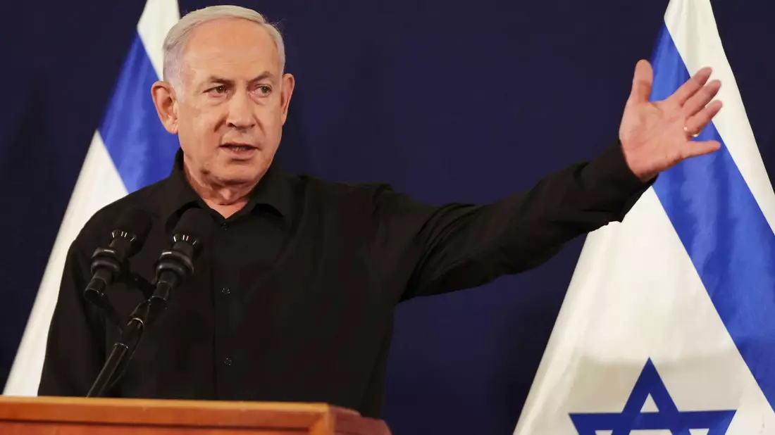 Israels Ministerpräsident Benjamin Netanjahu sieht die Verantwortung für das Leid der Zivilbevölkerung im Gazastreifen allein bei der dort herrschenden Hamas. - Bild: Abir Sultan/Pool European Pressphoto Agency/AP