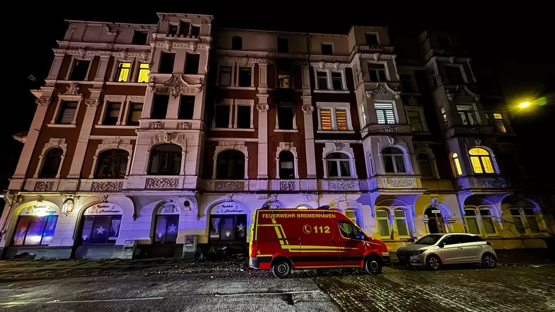FW Bremerhaven: Wohnungsbrand in der Goethestraße - Bild: presseportal.de