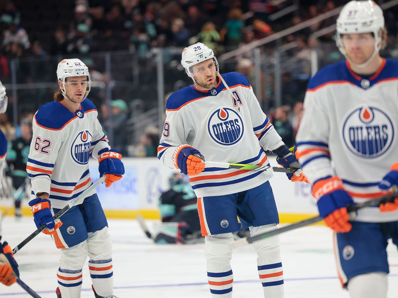 Die Edmonton Oilers haben sich mit 4:1 gegen die Seattle Kraken durchgesetzt. - Foto: Jason Redmond/AP/dpa