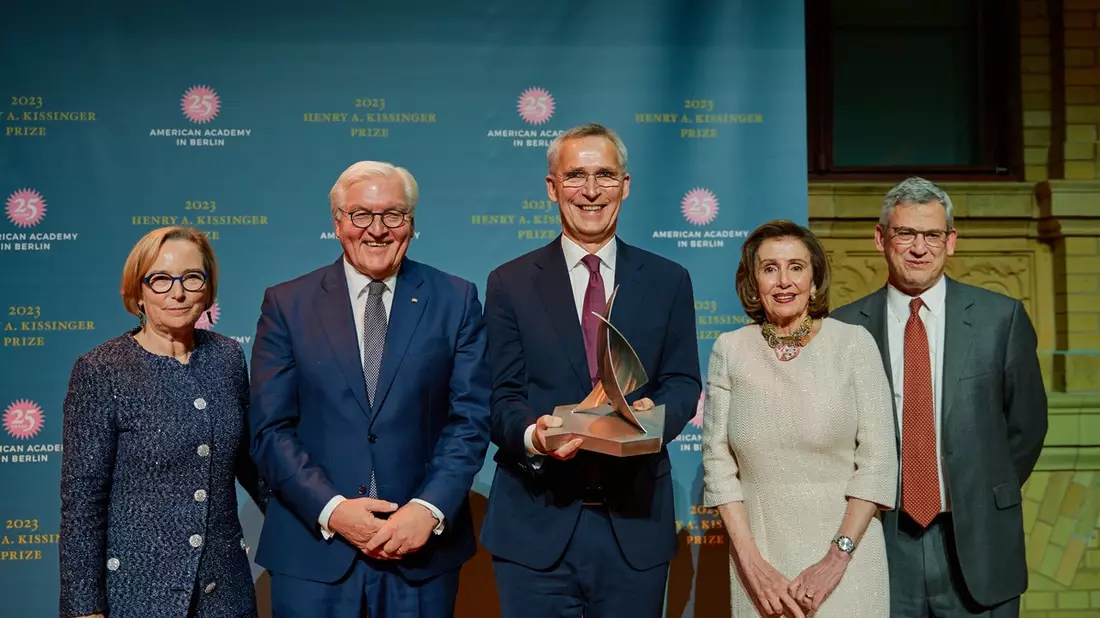 NATO-Generalsekretär Jens Stoltenberg erhält den Henry-A.-Kissinger-Preis 2023 der American Academy in Berlin - Bild: presseportal.de