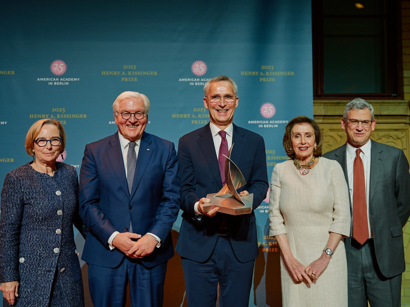 NATO-Generalsekretär Jens Stoltenberg erhält den Henry-A.-Kissinger-Preis 2023 der American Academy in Berlin - Foto: presseportal.de