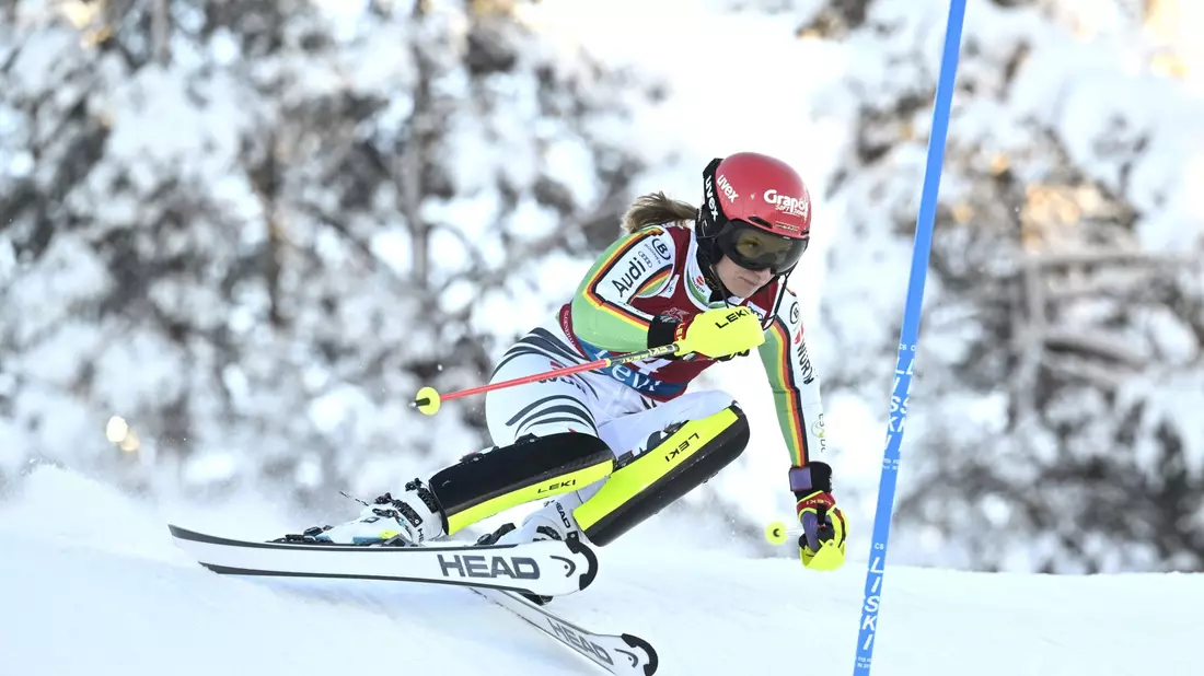 Fuhr in Levi erneut aufs Podium: Lena Dürr. - Bild: Vesa Moilanen/Lehtikuva/dpa