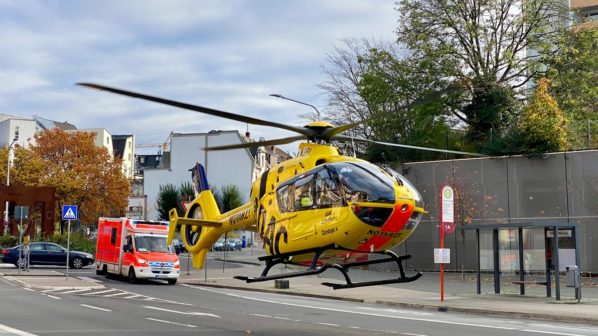 FW-MK: Feuer in einer Wohnung - Rettungshubschrauber im Einsatz - Foto: presseportal.de
