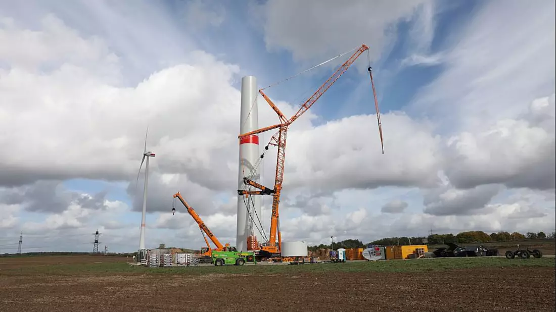 Windrad-Bau (Archiv) - Bild: über dts Nachrichtenagentur