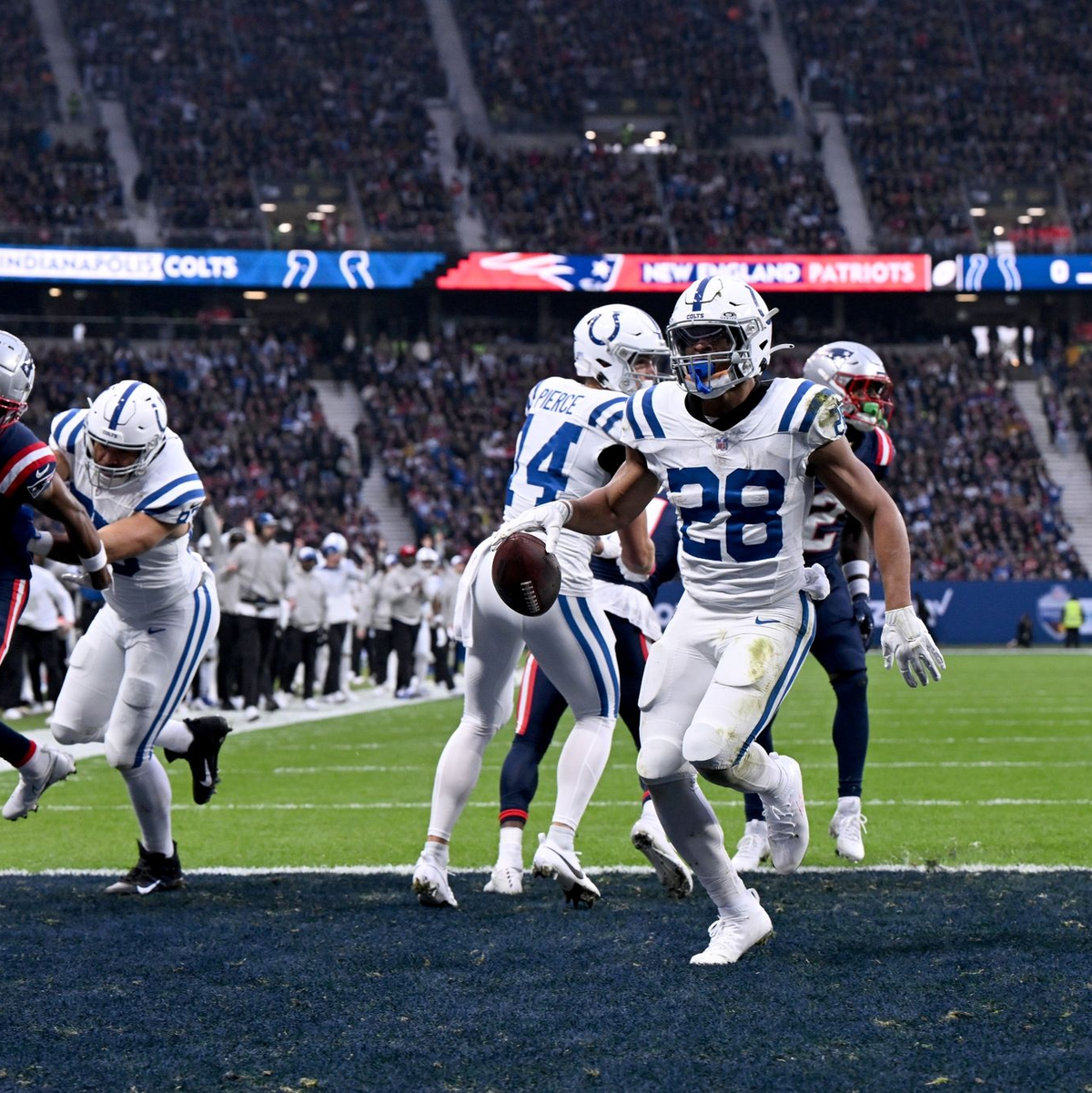 Jonathan Taylor erzielte den einzigen Touchdown der Partie. - Foto: Federico Gambarini/dpa