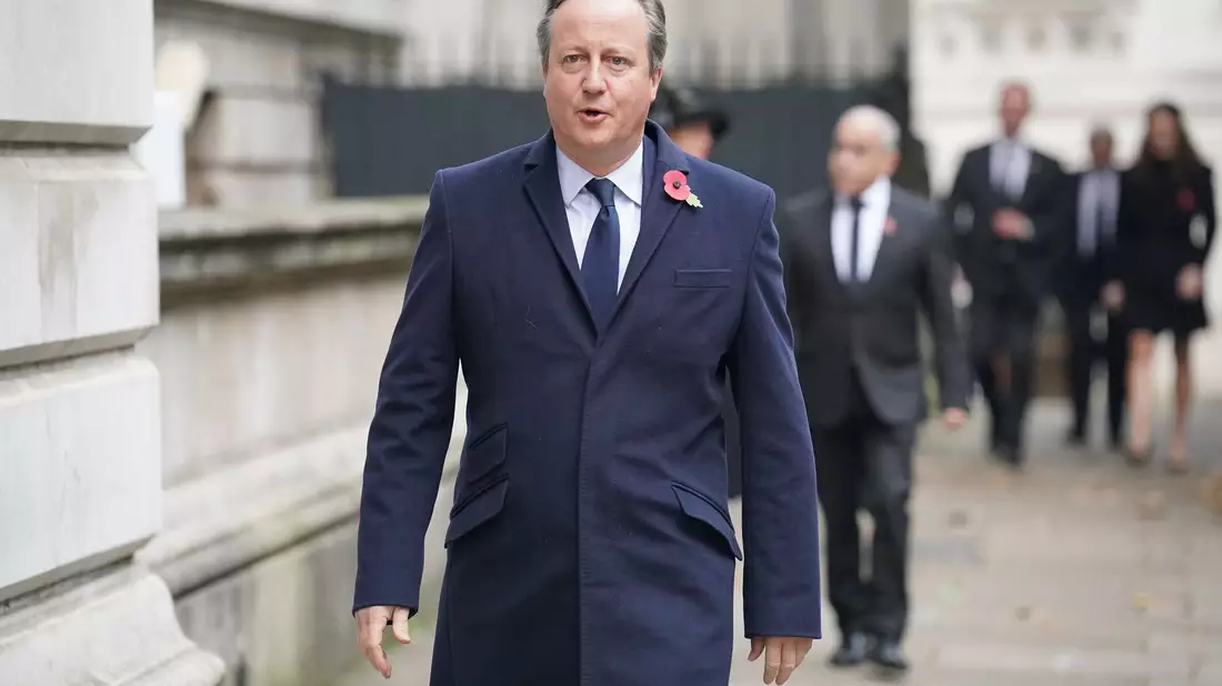 Ex-Premierminister von Großbritannien, David Cameron, ist neuer britischer Außenminister. - Bild: Jonathan Brady/PA Wire/dpa