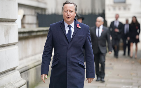 Ex-Premierminister von Großbritannien, David Cameron, ist neuer britischer Außenminister. - Foto: Jonathan Brady/PA Wire/dpa