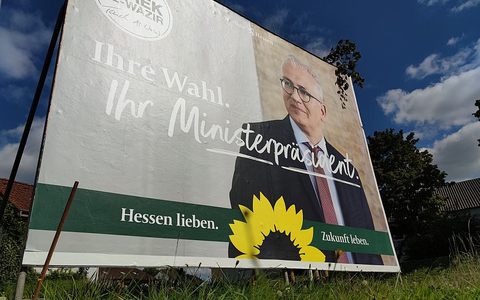 Wahlplakat der Grünen zur Landtagswahl in Hessen 2023 (Archiv) - Foto: über dts Nachrichtenagentur