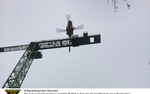 FW-M: Kranführer gerettet (Forstenried) - Foto: presseportal.de