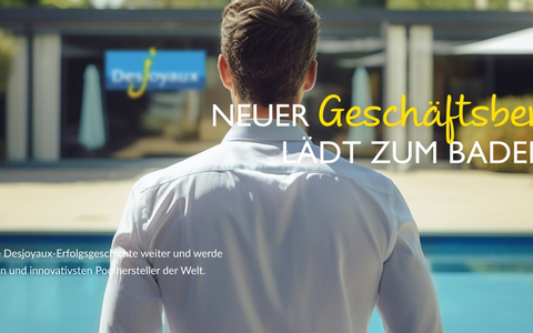 Als Exklusivpartner von Desjoyaux Pools auf der Erfolgsbahn mitschwimmen - Foto: presseportal.de