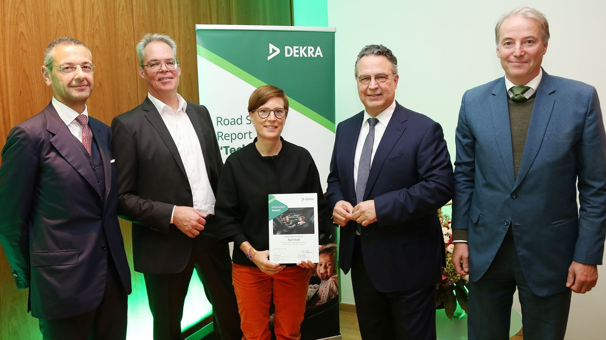 Acht der letzten zehn Jahre ohne Verkehrstote: DEKRA Vision Zero Award für schwedische Stadt Karlstad - Foto: presseportal.de
