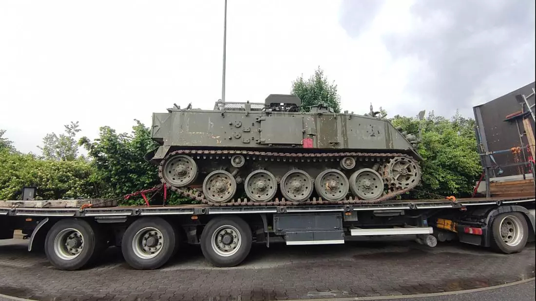 Panzer auf Lkw (Archiv) - Bild: über dts Nachrichtenagentur