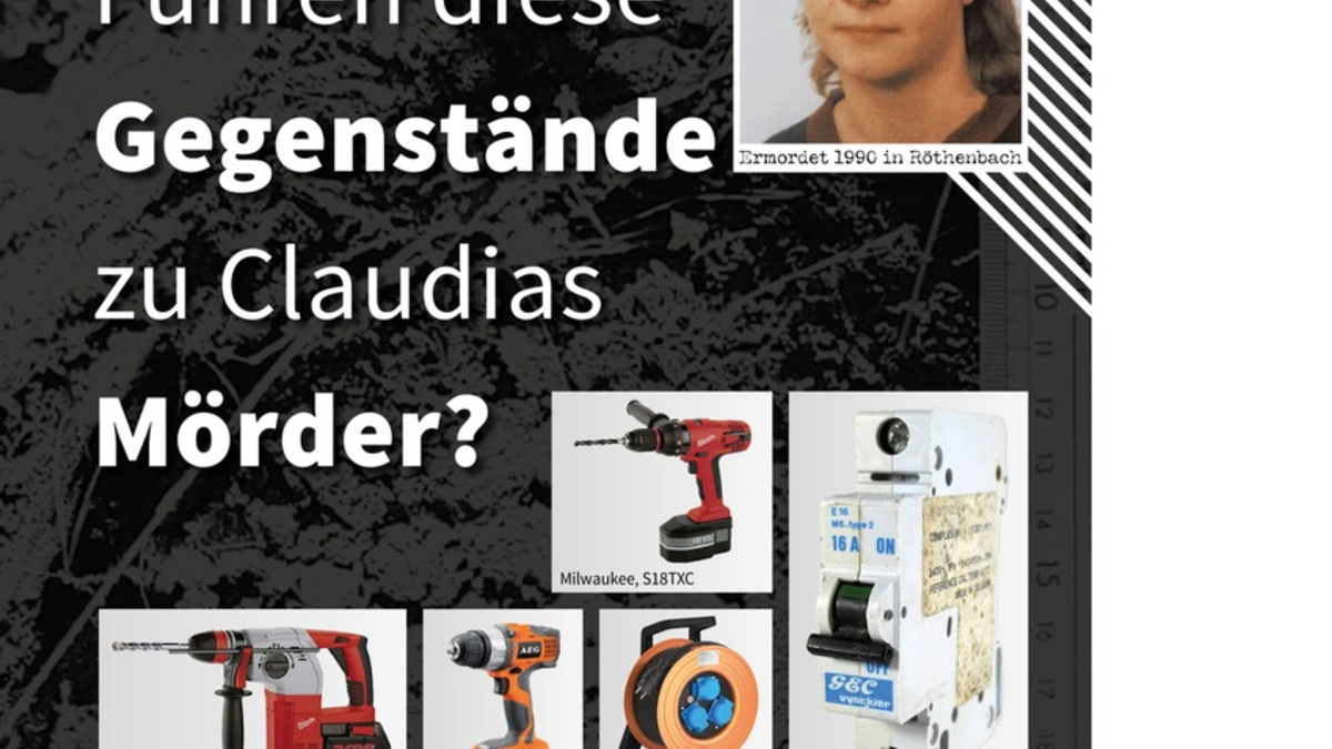 POL-MFR: (1334) Mord an Claudia Obermeier im Jahr 1990 - Vielversprechender Hinweis bestätigte sich nicht - Hohes Hinweisaufkommen wird abgearbeitet - Foto: presseportal.de