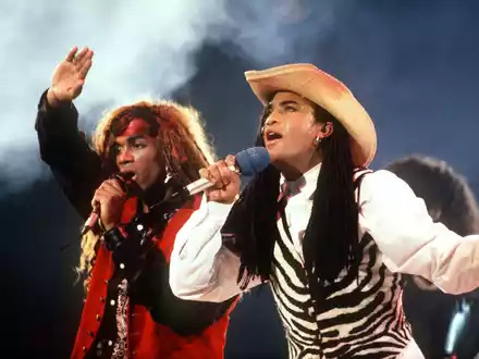 Unter anderem ihr Grammy wurde Fabrice «Fab» Morvan (links) und Robert «Rob» Pilatus nach Bekanntwerden des Playback-Skandals aberkannt. - Foto: Franz-Peter Tschauner/dpa