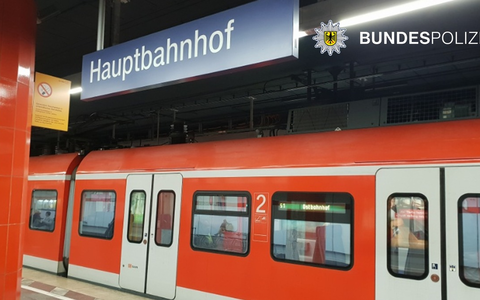 Bundespolizeidirektion München: Betrunkener mit Schutzengel / Mann fällt ins Gleis und schläft ein - Foto: presseportal.de