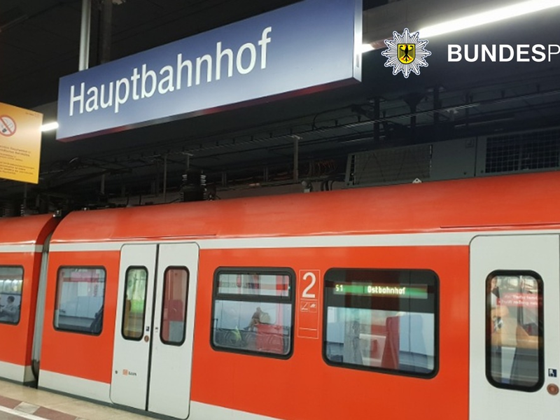 Bundespolizeidirektion München: Betrunkener mit Schutzengel / Mann fällt ins Gleis und schläft ein - Foto: presseportal.de