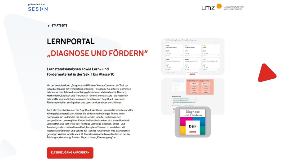 Diagnose und Fördern in Baden-Württemberg jetzt auch mit Elternzugang - Foto: presseportal.de