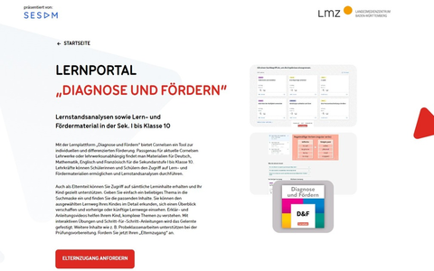 Diagnose und Fördern in Baden-Württemberg jetzt auch mit Elternzugang - Foto: presseportal.de