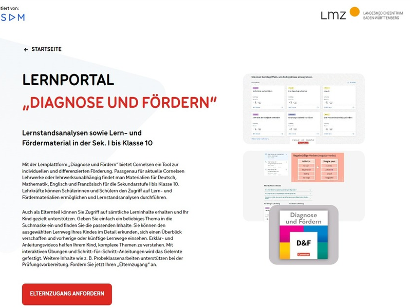 Diagnose und Fördern in Baden-Württemberg jetzt auch mit Elternzugang - Foto: presseportal.de