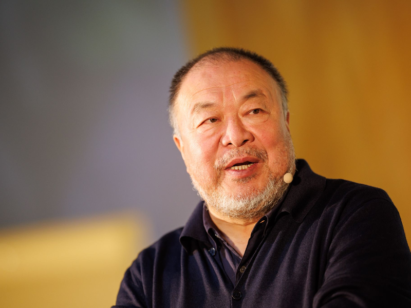 Der chinesische Künstler Ai Weiwei wurde nach einer Äußerung zum Gaza-Krieg heftig kritisiert. - Foto: Matthias Balk/dpa