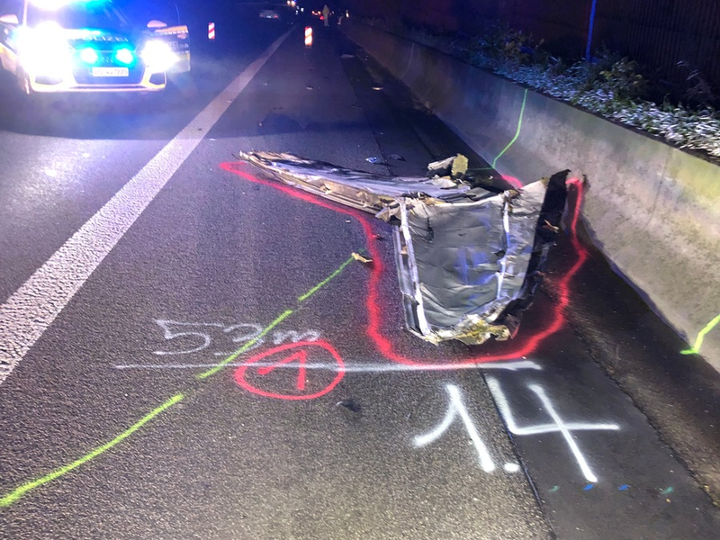 POL-VDKO: Nachtrag Vollsperrung BAB 3 nach Verlust Flugzeugteil - Foto: presseportal.de