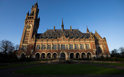 Außenansicht des Friedenspalastes in Den Haag, in dem der Internationale Gerichtshof der Vereinten Nationen seinen Sitz hat. - Foto: Peter Dejong/AP/dpa