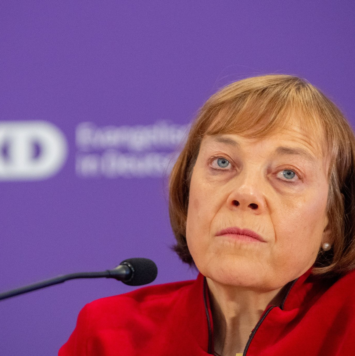 Tritt zurück: Annette Kurschus. - Foto: Stefan Puchner/dpa