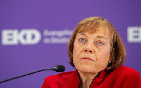 Tritt zurück: Annette Kurschus. - Foto: Stefan Puchner/dpa