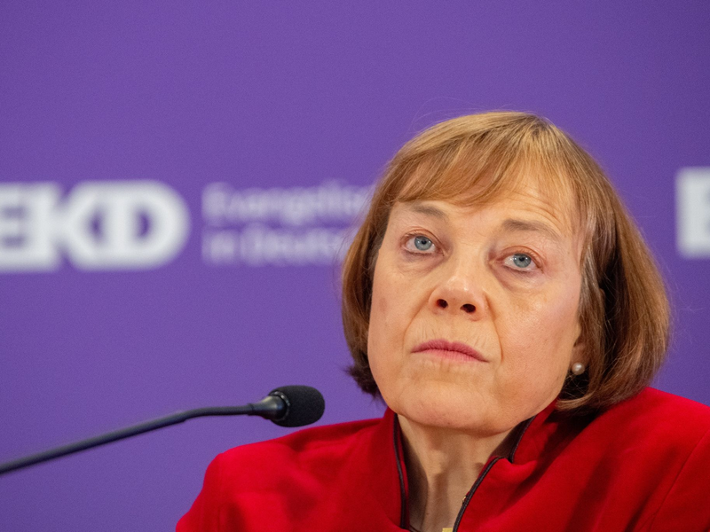 Tritt zurück: Annette Kurschus. - Foto: Stefan Puchner/dpa