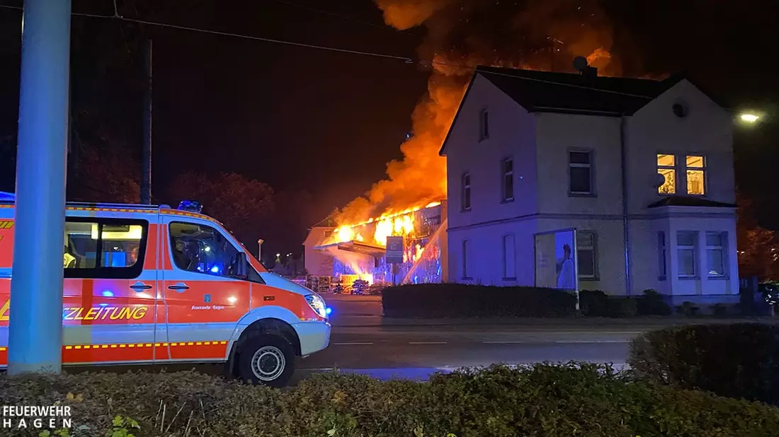 FW Hagen: Großbrand Hagen Boele Folgemeldung - Bild: presseportal.de